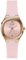 GUESS Montre pour femme 32 mm - Bracelet rose - Cadran rose - Boîtier ton or rose, rose, Classique