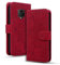 Rosbtib Custodia Mobile per Xiaomi Redmi Note 9S/ Note 9 Pro Premium in Pelle PU con Chiusura Magnetica Stand Funzione Flip Cover Mandala Embossing Xiaomi Redmi Note 9S/ Note 9 Pro - Rosso