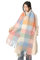 Damen Schal, Kariert übergroßer Winter SchaltuchKaro Schultertuch Plaid Deckenschal Modeschal Weich Warm Strickschal Oversized Herbstschal Warme Winter Stola mehrfarbig,Regenbogengitter A