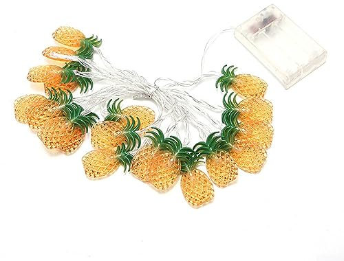 3 Meter 20 LED warmweiße Ananas Lichterkette – batteriebetriebene Lichterkette für Innen- und Außendekoration