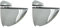 BRESKO Regalträger Regalhalter Glasbodenträger Regalbodenträger Regal Glasbodenhalter Bodenträger Glasboden Glashalter Fachträger (Chrom, 2 Stück)
