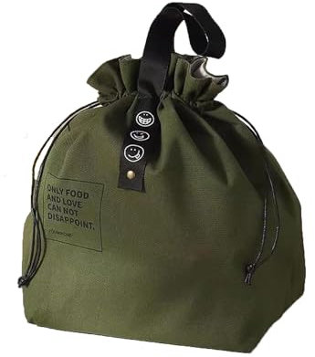 Taicols Borsa Termica Porta Pranzo 8L - Impermeabile e Pieghevole, 28x20x15CM - Piccola per Ufficio (Verde)