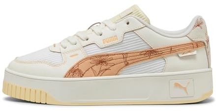 Puma Carina Street LUX Crafted Flowers, Weiblich Sneaker, WARM White-Almost APRICOT,