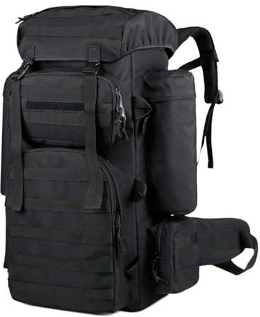 Wanderrucksack Herren Damen 70L Leichte Atmungsaktive Outdoor Sport Trekking Skifahren Bergsteigen Outdoor Rucksäcke(A)