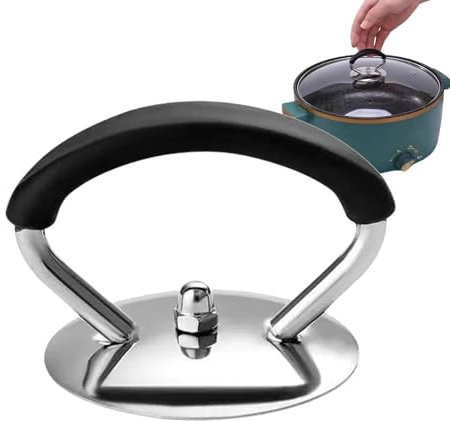 Maniglie di Ricambio per Pentole, Pomello in Acciaio Inox per Coperchio, Resistente al Calore, per Pentole da Cucina e Coperchi in Vetro