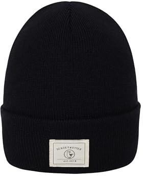 SCHIETWETTER Unisex Erw. Unisex Strickmütze Captain Hook, Beanie, Feinstrick, Wintermütze für Frauen und Männer, unifarben