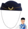 PACKOVE Damen Flugbegleiterin Mütze Aus Wolle Marineblaue Stewardess Kappe Für Kostüme Cosplay Und Bühnenaufführungen Größe M Ideal Für Kreative Auftritte Und Thematische Events