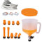 No-Spill Coolant Funnel Kit | Spill Proof Radiator Funnel Bleeder with Adapters | Radiator Funnel Fill Kit | Spill Proof Radiator Coolant Filling Funnel Kit