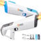 2 Packs Electric Water Gun with Led for Adults&Kids, Rechargeable&Powerful Automatic Continuous Water Pistol Up to 33FT Range+500ml, Water Toys Gift for Adults Children Summer Outdoor Beach Party