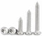 HAISHANG 50 Stück Selbstschneidende Schraube M3x10mm,Blechschrauben Torx Flachkopfschrauben Edelstahl A2 V2A Holzschrauben Linsenkopf Vollgewinde Rundkopfschrauben Silber