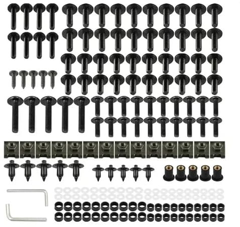 Kit Bulloni Carenatura Per Yamaha MT 07 09 10 03 125 SP Ténéré 700 Tracer 9 GT 900 9GT 900GT FJ-09 Tracer9 Bulloni E Vite(NERO)