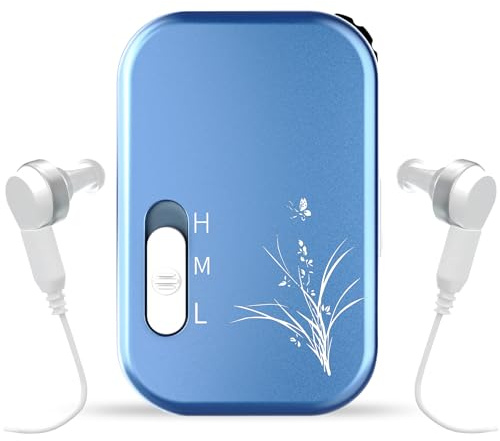 Pocket Sound Amplifer Personal Hearing Device For TV & Conversation, Portable Voice Enhancer with 7 Levels Volume 90Hrs Working Time