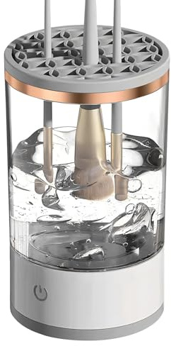 Nettoyeur de pinceaux de maquillage électrique pour pinceaux de maquillage de toutes tailles, nettoyage en profondeur USB - Machine de nettoyage portable