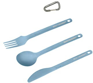 Sea to Summit Campinglöffel, Messer und Gabel aus Titan, 3-teilig