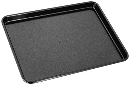 Stellar Small Non-Stick Baking Tray with Lip 24cm x 18cm x 1.5cm, Heavy Duty, Dishwasher Safe