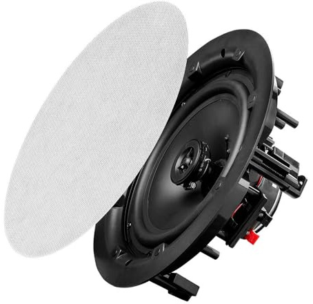 OSD Audio ACE800 8 120W Trimless In-Ceiling Speaker Paintable Grill (White, Pair)