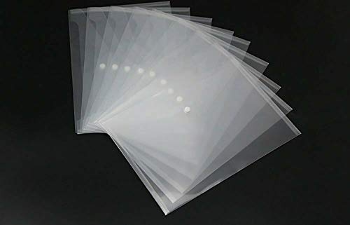 Qty 100 SMCO Document Wallet Folder Plastic A4 Clear Popper Stud Closing Hard Wearing With Document Folders, a safe and stylish way to store and carry documents Manufactured from hard wearing transparent polypropylene with a press-stud closing mechanism keeping contents secure Suitable for A4 plus papers Clear