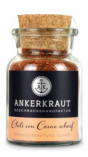 Ankerkraut Chili con Carne scharf, Gewürz, 80 g im Korkenglas
