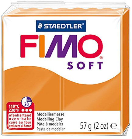 STAEDTLER Fimo Soft Polymer Clay 2Oz-Sunny Orange