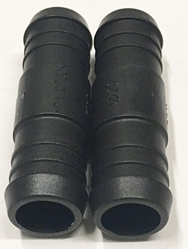 Two 20mm Plastic Hose Pipe Tube Straight Connector Joiner Connect Silicon Pvc