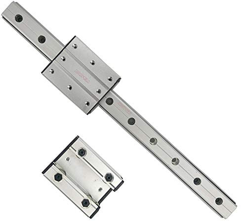 TEN-HIGH doppelte Achse Linearführung 1200 mm LGD8 mit 2 Stück LGB8-100L-4UU Gleitstück für 3D Drucker und CNC Maschine