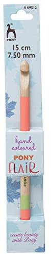 Pony Flair Hand Colored Crochet Hook - 15CM (7.50MM)