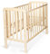 Babybett Elephant Gitterbett Massivholzbett Kinderbett höhenverstellbar 100x50cm (Farbe: naturfarben)