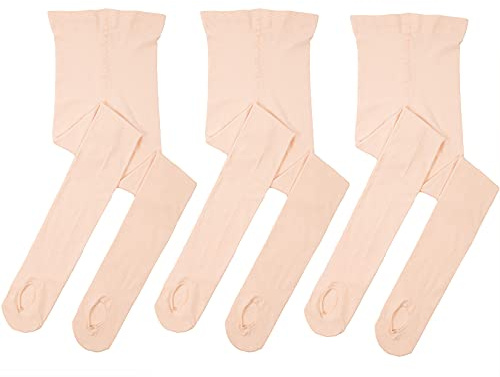 MdnMd 3 paia di collant convertibili da danza per ragazze e donne - Rosa - S (155/165 cm)