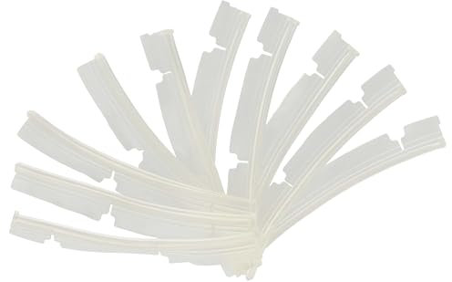 vhbw 10x Gummilippen kompatibel mit Vorwerk Kobold VR100 Saugroboter - Austausch-Lamellen Set, transparent