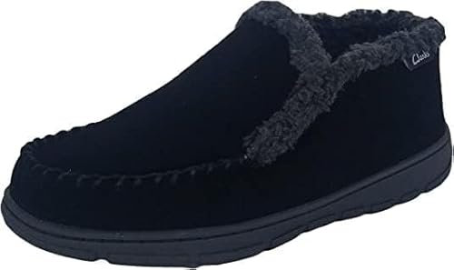 Clarks Scarpa Wallabee Uomo, Stivale Veneziano Nero, 47 EU