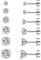 Thokono 6 Paar Ohrringe Set Edelstahl Hypoallergene Sparkling CZ Diamant Ohrstecker Zirkonia für Damen Herren Mädchen Männer Silber 3mm-8mm