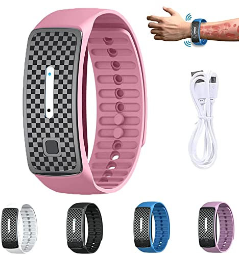 2 Stück Matteo Ultraschall-Körperform-Armband, UltraSonic LymphDrainage Slimfit-Armband, Magnetarmband für alle Männer und Frauen (Rosa)