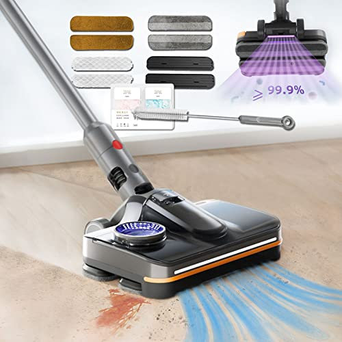 Testa Di Mocio Elettrico Per Dyson V10 Slim | V12 Slim Aspirapolvere Accessori,lavapavimenti Con Luce Led UV,230ml Serbatoio Dell'acqua Rimovibile,home Marmo Parquet Pavimenti Pulizia Lucidatric