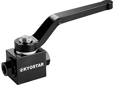 KYOSTAR 1/20.3 cm NPT Absperrventil, Aluminium Bremsleitungssperre Absperrventil Billet, Schwarz
