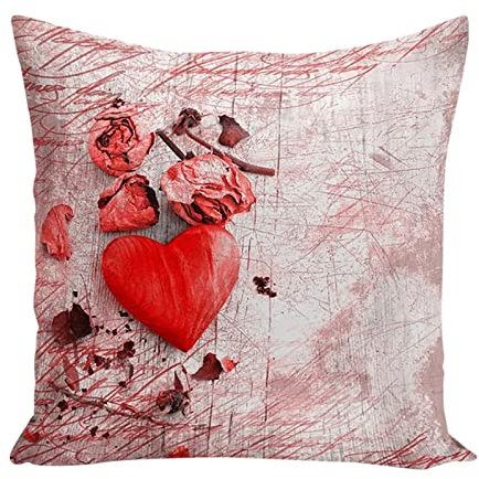 TianWlio Altrosa Kissenbezug Valentinstag Kissenbezug Wohnzimmer Sofa Schlafzimmer Dekoration Kissenbezug Dunkelgraue Kissen 40 40 (C, One Size)