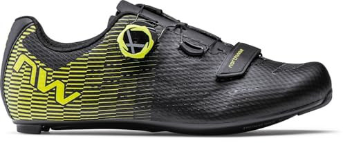 Northwave Storm Carbon 2 Rennrad Fahrrad Schuhe schwarz/gelb 2024: Größe: 43