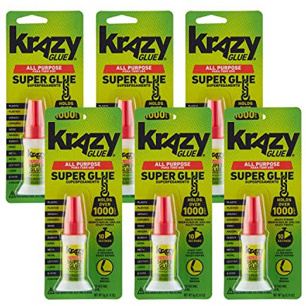 Krazy Glue, All-Purpose Gel, Brush Tip, 5g, 6 Count