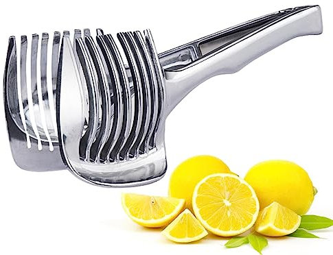 Affetta Limone | Affettatrice Manuale per Frutta e Verdura in Acciaio Inossidabile Affettatrice di pomodori Strumento per affettare la Frutta - per affettare Limoni, pomodori, cipolle