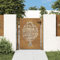 Tidyard Gartentor Zauntor Zauntür Gartentür Hoftor Hoftür Gartenzaun Pforte Tür Tor Gartenpforte Metalltor Einfahrtstor 105x155 cm Cortenstahl Baum-Design