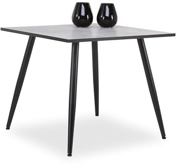 HELA Esstisch TADDEO (BHT 90x76x90 cm) BHT 90x76x90 cm grau Esszimmertisch