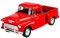 Welly 1955 Chevrolet Chevy C-Serie Stepside Pick-up Pritsche Rot 1/34-1/39 Metal Modell Auto Die Cast Neu im Kasten