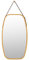 LIFEZEAL Miroir Mural Rectangulaire avec Cadre en Bambou, 77x44cm, Miroir Decoratif Suspendu, Design Stylé, Grand Miroir en Aluminium pour Salon, Chambre, Couloir
