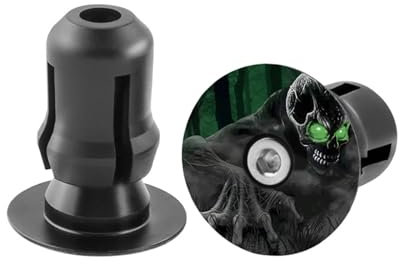 Sanmum Fahrrad Lenkerstopfen Aluminium Fahrradgriffe Stecker Lenkerendkappen Lenker Plug für Fahrrad Mountainbike Rennrad MTB BMX (Berggeist)