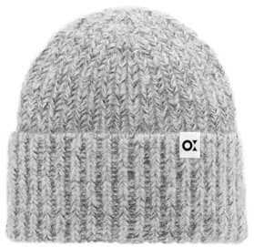 OPUS Damen Mütze | Grobstrickmütze Amello in Melange Optik hazy fog melange, 0