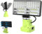 Lumière Compatible avec Ryobi 18V,Lampe de Travail Led Sans Fil 38W 6000Lm Lampe de Poche Rechargeable,Protection Basse Tension Et Usb,Alimenté Par Batterie Projecteurs Pour Le Camping En Magasin