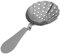 Colador Julep, Colador de Barra de Acero Inoxidable, de Cóctel, Cuchara para Bebidas en el Hogar, 7x3 Pulgadas (BLACK)