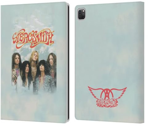 Head Case Designs Offizielle Aerosmith Logo Aufkleber Klassisches Leder-Wallet-Hülle Kompatibel mit Apple iPad Pro 13 M4 2024