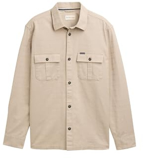 TOM TAILOR Herren Overshirt Hemd aus Baumwolle