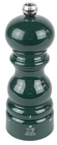PEUGEOT - Paris Pepper Mill u'Select 15 cm - 6 Predefined Grinding Settings - Made of PEFC-Certified Wood - Made in France - Forest Green Lacquer Finish