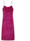 Vestito Estivo con Paillettes Senza Maniche e Spacco da Donna, Nuovo di Zecca, Fucsia, S